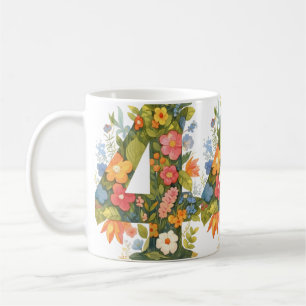 Caneca De Café Flor Número quatro