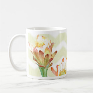 Caneca De Café flor & orquídea do cacto