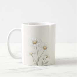 Caneca De Café Flor personalizada de margarida