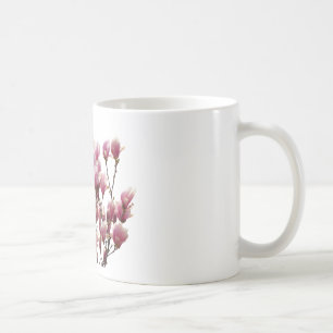 Caneca De Café Flor-Primavera de-Magnolias Rosa