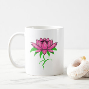 Caneca De Café Flor rosa