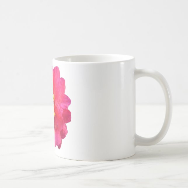 Caneca De Café flor rosa da camellia (Direita)