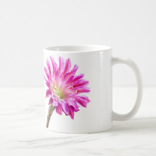 Caneca De Café Flor rosa do cacto Piazza em flor