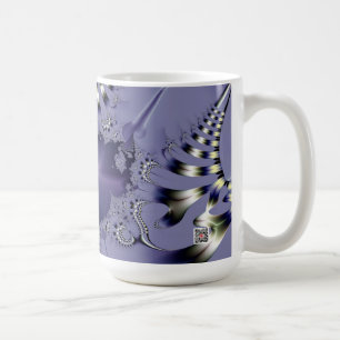 Caneca De Café Flor Roxa