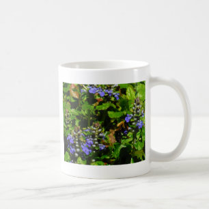 Caneca De Café Flor Roxo e Abelhas