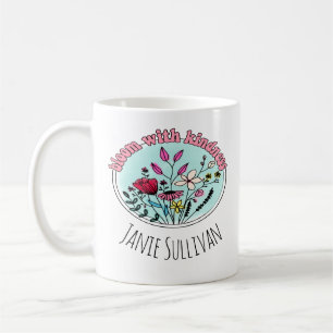 Caneca De Café Flor Silvestre Florescer Com Gentileza