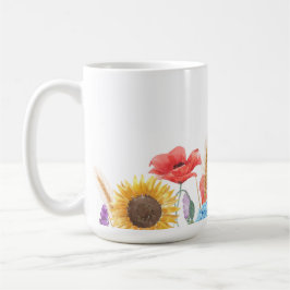 Caneca De Café Flor silvestre, misture e combine 