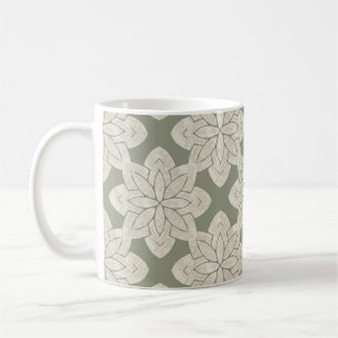 Caneca De Café Flor Verde de Sage Intriciante