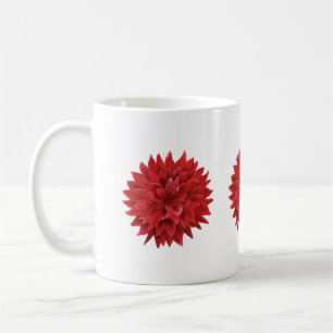 Caneca De Café Flor Vermelho Escuro das Câmaras de Água