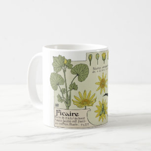 Caneca De Café Flor Vintage