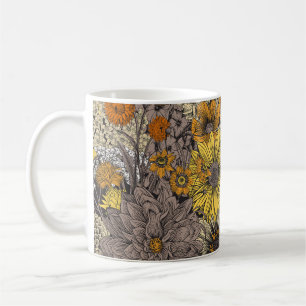 Caneca De Café Flora & Fauna do outono: 70 Retro