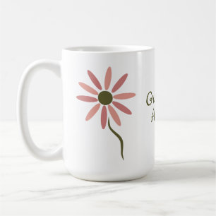 Caneca De Café Flora Funky - flor abstrata estilizada Atualizada