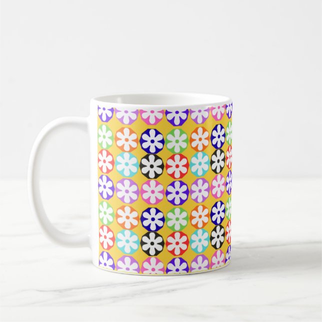 Caneca De Café floral (Esquerda)