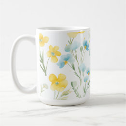 Caneca De Café Floral