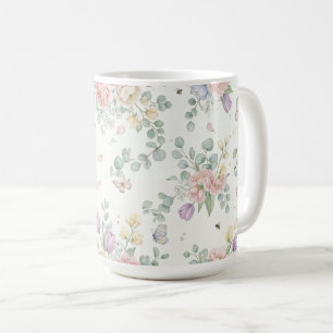 Caneca De Café floral
