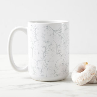 Caneca de Café Floral 15oz