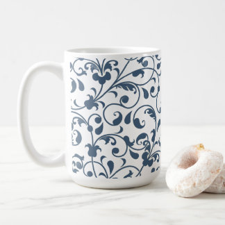 Caneca de Café Floral 15oz