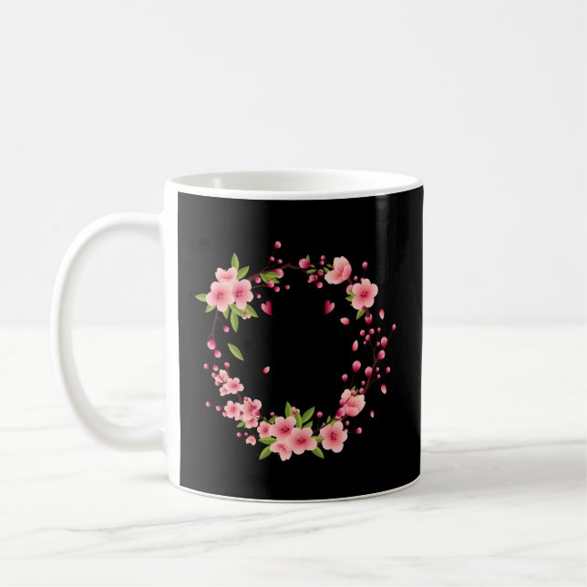 Caneca De Café Floral 92 92Nd 92 Anos Amado (Esquerda)