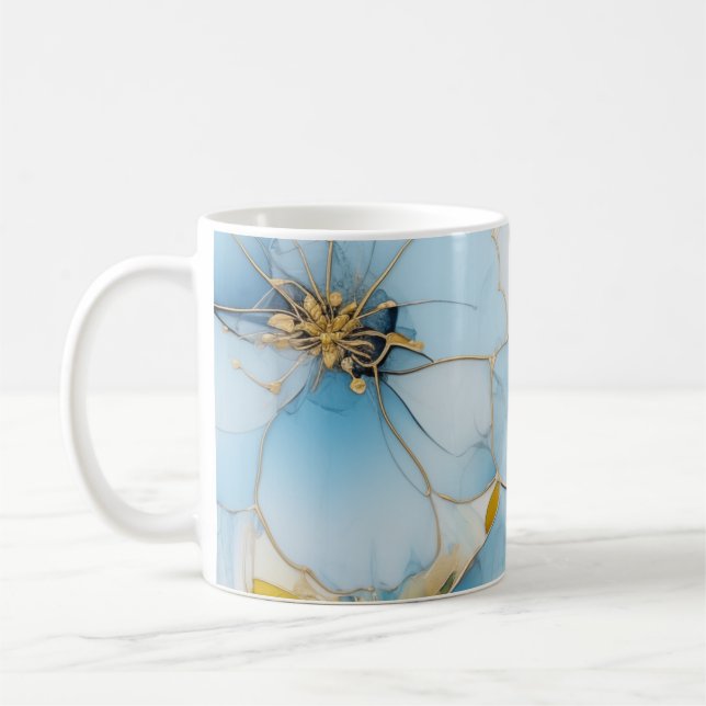 Caneca De Café Floral art  (Esquerda)
