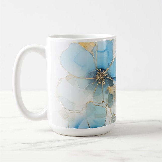 Caneca De Café Floral art  (Esquerda)
