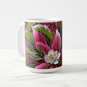 Caneca De Café Floral atraente e linda