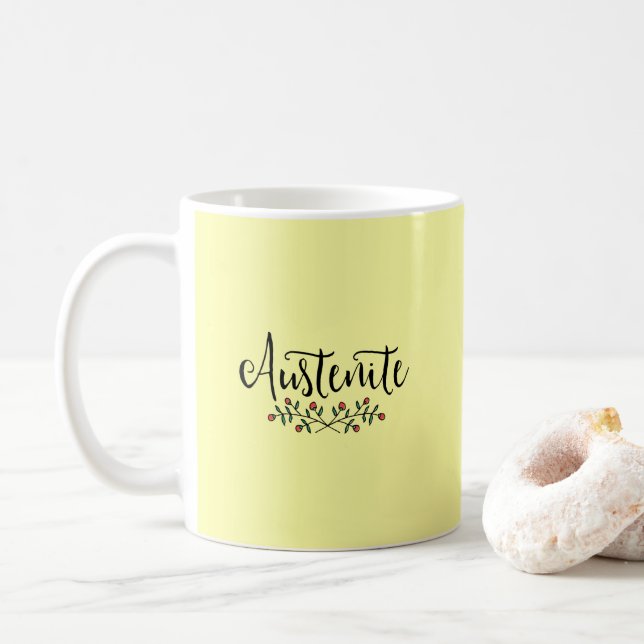 Caneca De Café Floral Austenite (Com Donut)