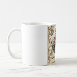 Caneca de Café Floral Botânico Elegante Vintage
