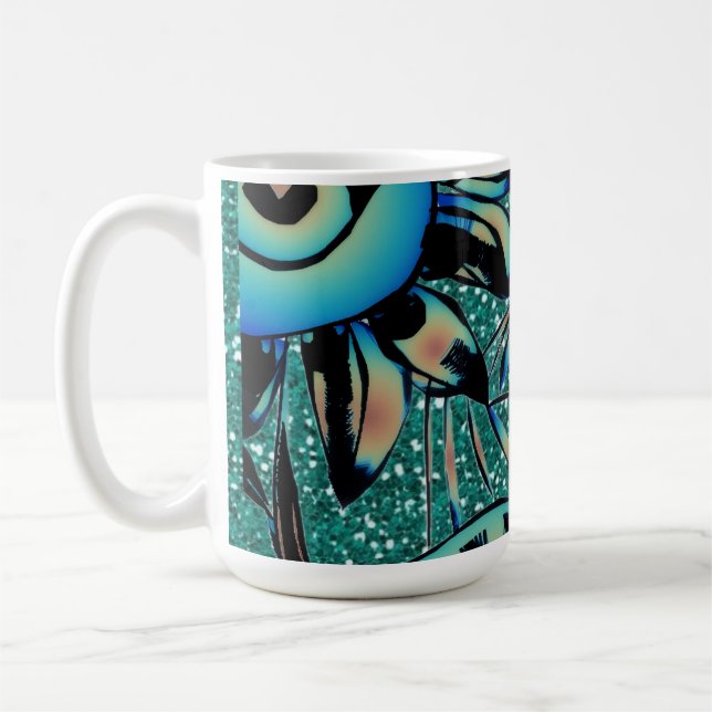 Caneca de Café Floral Brisa de Verão (Esquerda)