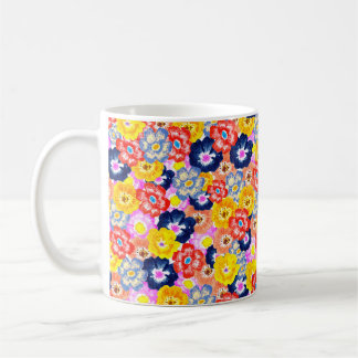 Caneca De Café Floral burst