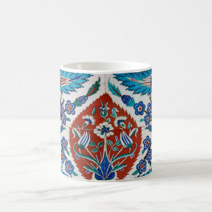 Caneca De Café Floral Cerâmico Turco