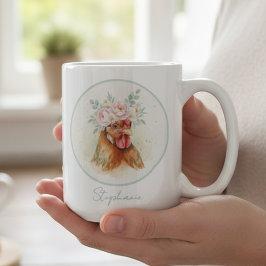 Caneca De Café Floral Chicken Lover's Coffee Mug