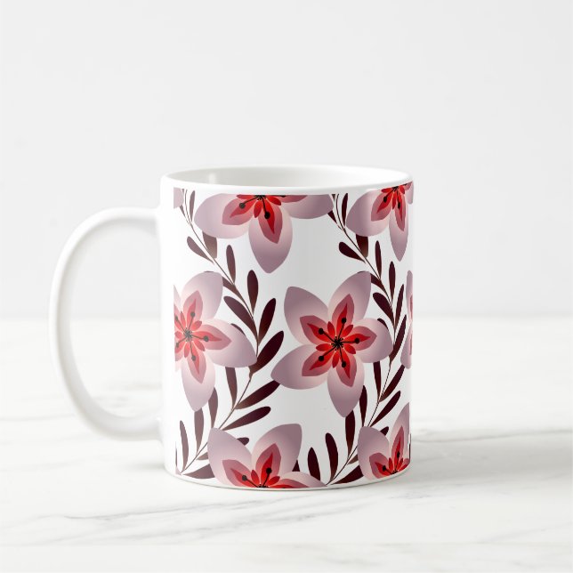Caneca De Café Floral Coffee Mug (Esquerda)