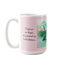 Floral com Borboletas, com Verse Romans 12:12