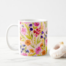 Floral de Aquarela - Mug