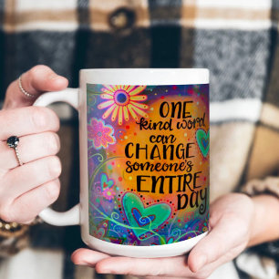 Caneca De Café Floral de Diversão de Um Tipo