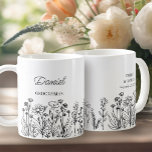 Caneca De Café Floral de Flor Selvagem Qualquer Padrinho de casam<br><div class="desc">A caneca de presente de flores silvestres para qualquer um na sua festa de casamento. Fácil de personalizar uma caneca seu melhor homem, padrinhos de casamento etc e você também pode adicionar o nome da noiva e do noivo e sua data de casamento no lado oposto. Design floral simples e...</div>