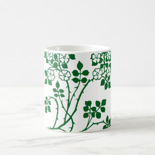 Caneca De Café Floral Design Coffee Mug