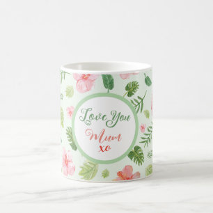 Caneca De Café Floral Dia de as mães Magic Mug