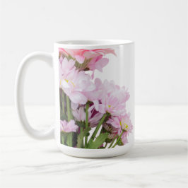 Caneca de Café Floral do Dia das Mães