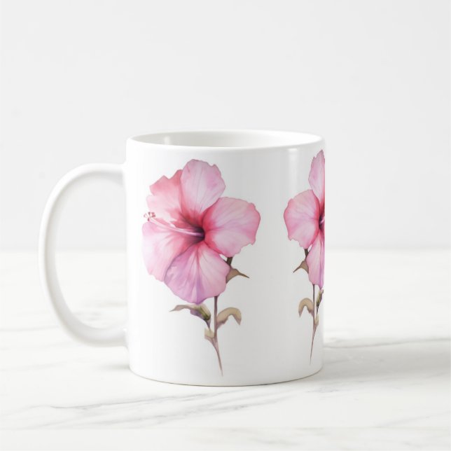 Caneca De Café Floral Elegance Cerâmica Mug (Esquerda)