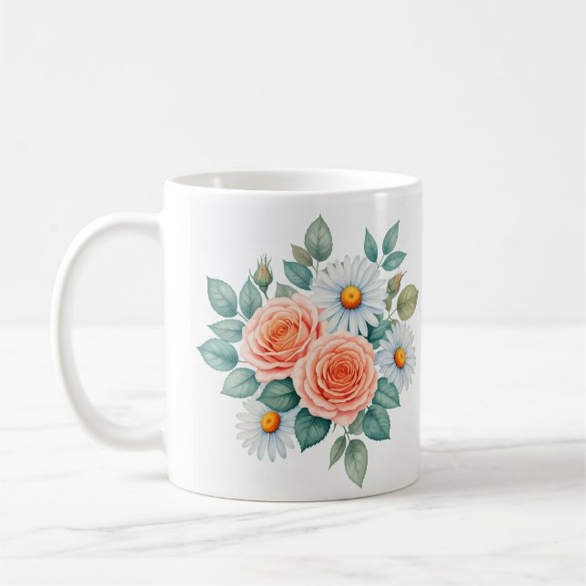 Caneca De Café Floral Elegance Tea Cup (Esquerda)