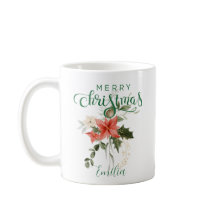 Floral Elegante Red Watercolor | Feliz Natal