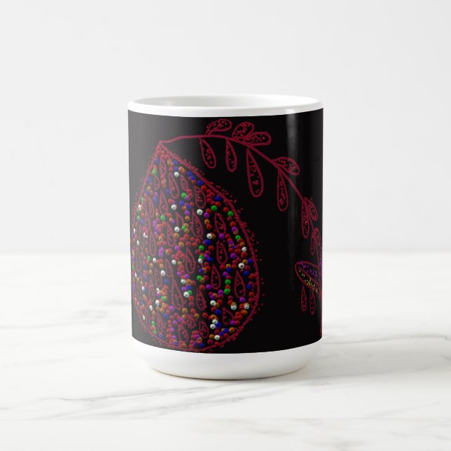 Caneca De Café Floral em Forma de Lágrima (Centro)