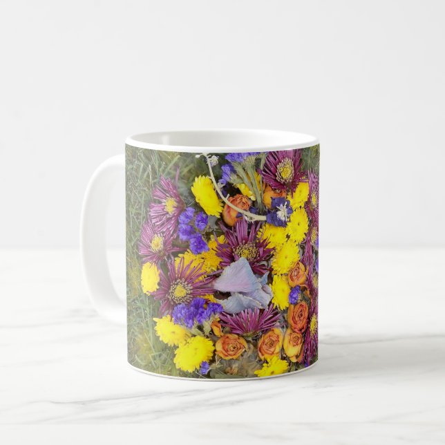 Caneca de café Floral Fantasy (Frente Esquerda)