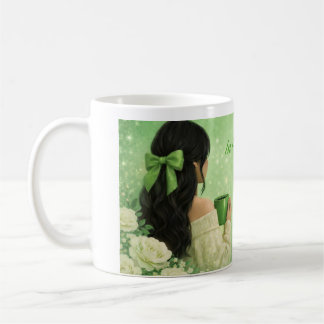 Caneca de Café Floral Girl | Presente Era de Cura