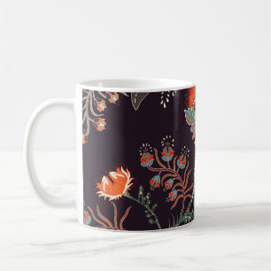 Caneca De Café Floral Indiano Grande Natureza Sem Olhos