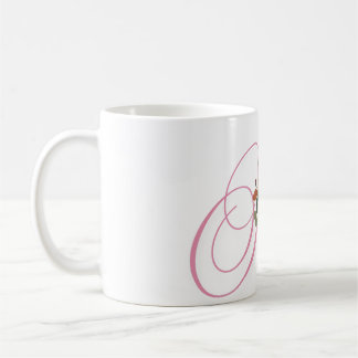 Caneca De Café Floral - Letra A Mug