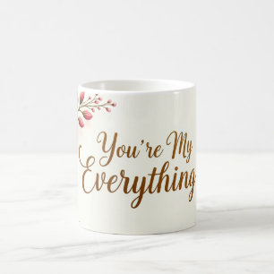 Caneca De Café Floral Love Mug