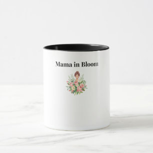 Caneca de Café Floral Mama em Flor