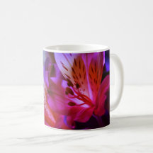 Caneca de Café Floral Moderna Simples